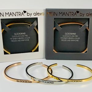 * GLÜCKSKIND * Mein Mantra by ALEXA Armreifen