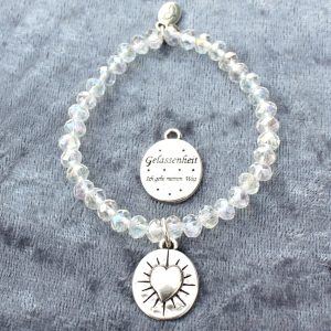 * I FEEL GOOD * Kristallglas Armband * Gelassenheit * 13 Farben