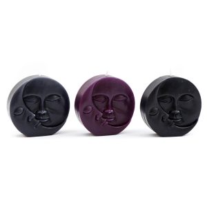 Spirit of Equinox Sun and Moon Face Candle