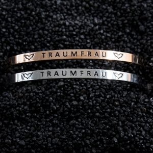 Armreifen * TRAUMFRAU * rosé und silber von Angels Welcome