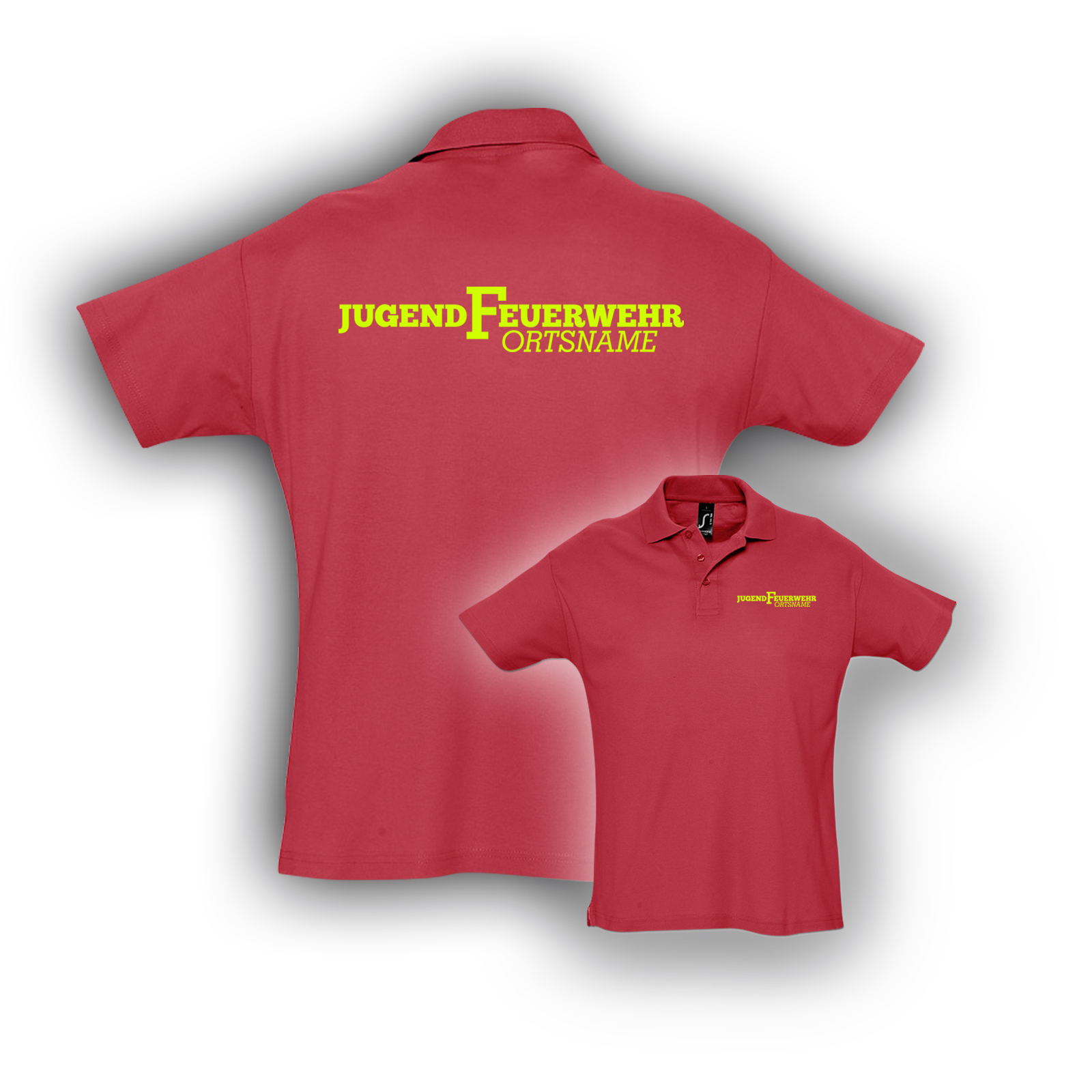 Poloshirt JF Rot – Bild 3
